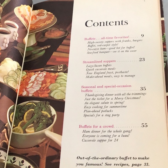 Vintage MCM 1963 Better Homes & Gardens BEST BUFFETS, 110 recipes & table design - Picture 4 of 6